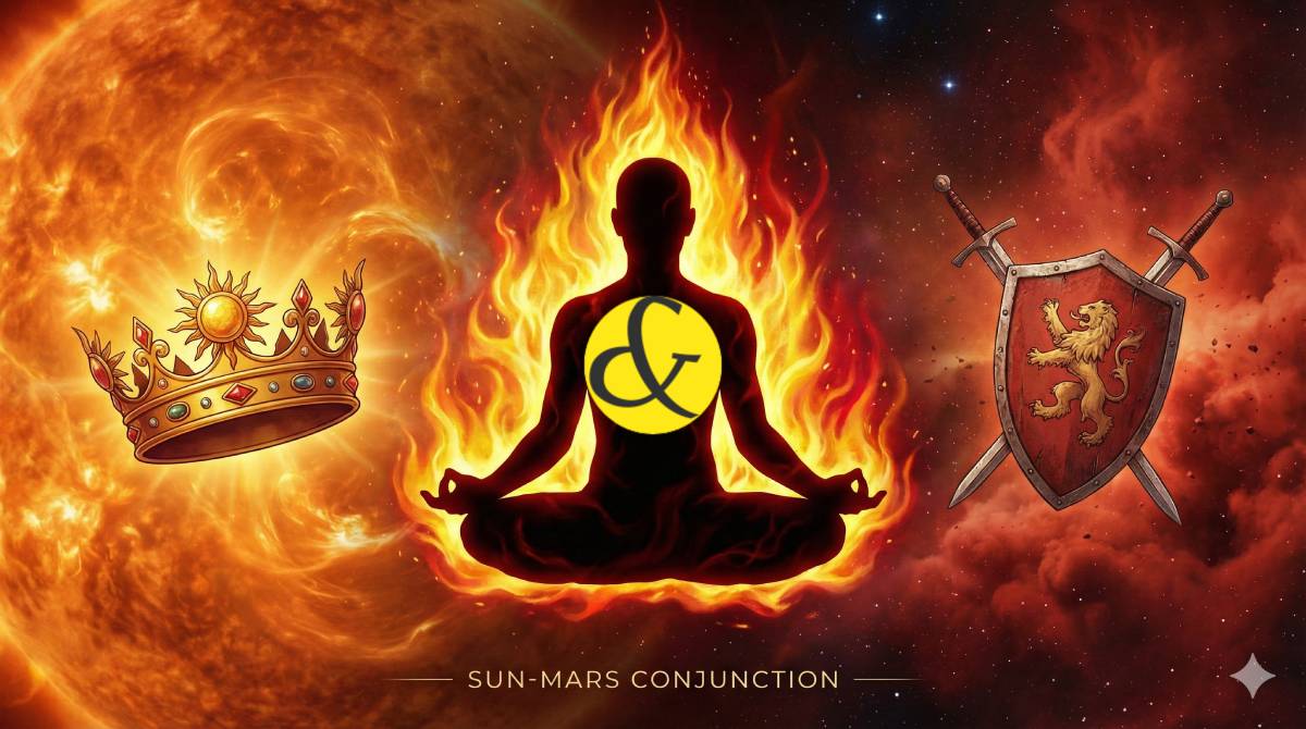 Surya-Mangal Yuti (Sun-Mars Conjunction): The Warrior's Soul in 12 Houses