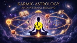| A glowing cosmic mandala representing the Navgrahas        |