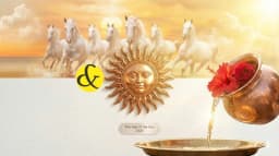A glowing golden Sun symbol and seven white horses running, representing the energy of 2026.