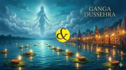 | Devotees offering prayers and floating glowing diyas on    |