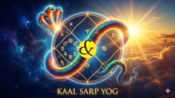 Vedic astrology chart showing all planets between Rahu and Ketu forming Kaal Sarp Yog.