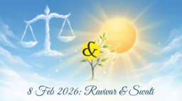 Young plant symbol of Swati Nakshatra and Sun representing Sunday 8th February 2026 astrology.