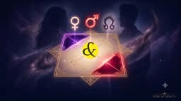 | A glowing astrological birth chart highlighting the 7th |