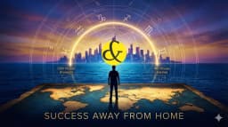 Astrological chart showing the path from 4th House (Home) to 12th House (Foreign Success).