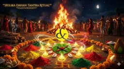 Gomati Chakras and Tantric items used for Holika Dahan astrological remedies.