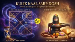 | Astrological representation of Kulik Kaal Sarp Dosh showing|