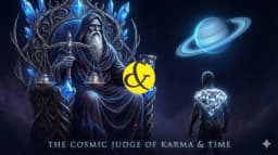 Lord Shani Dev as the Judge of Karma and Time.