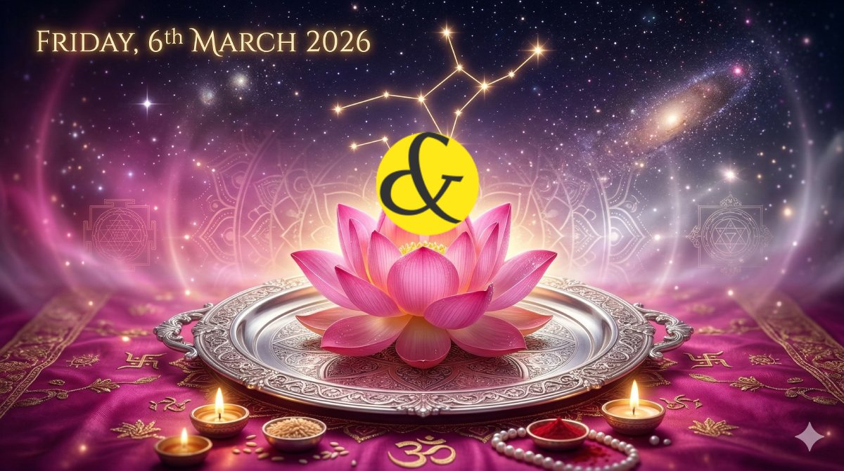 Aaj Ka Rashifal 06 March 2026: Friday Horoscope, Daytime Bhadra & Panchang