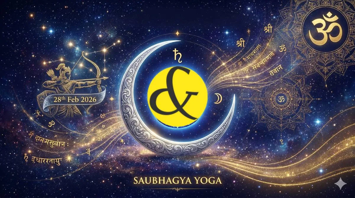 Sapphire Blue and Silver astrological theme representing Saturday 28th February 2026.