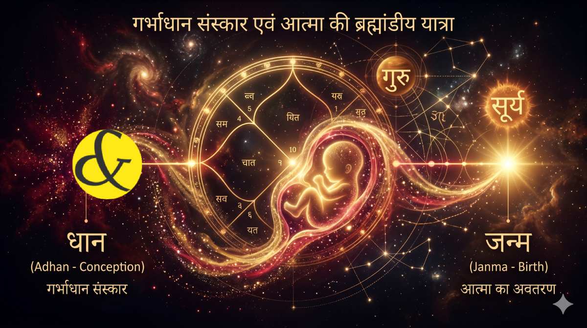 | A glowing Vedic astrological chart mapping the timeline    |