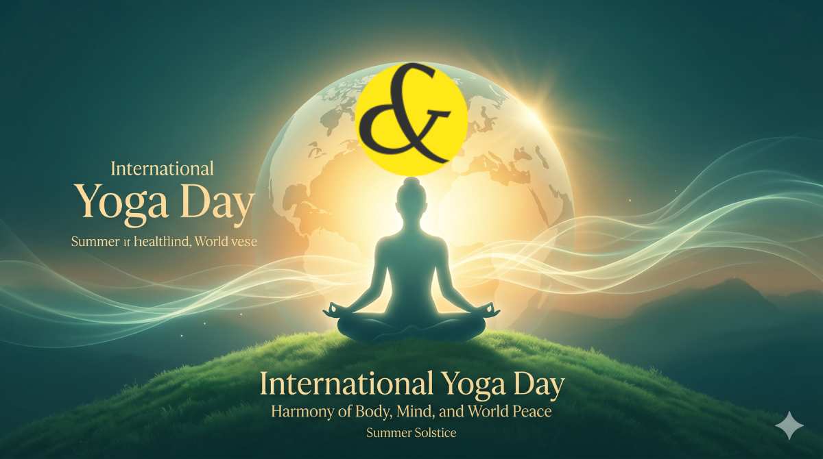 | A serene illustration of diverse people performing yoga    |