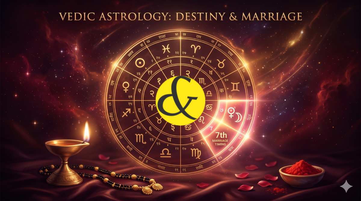 | Astrological birth chart focusing on the 7th house of      |