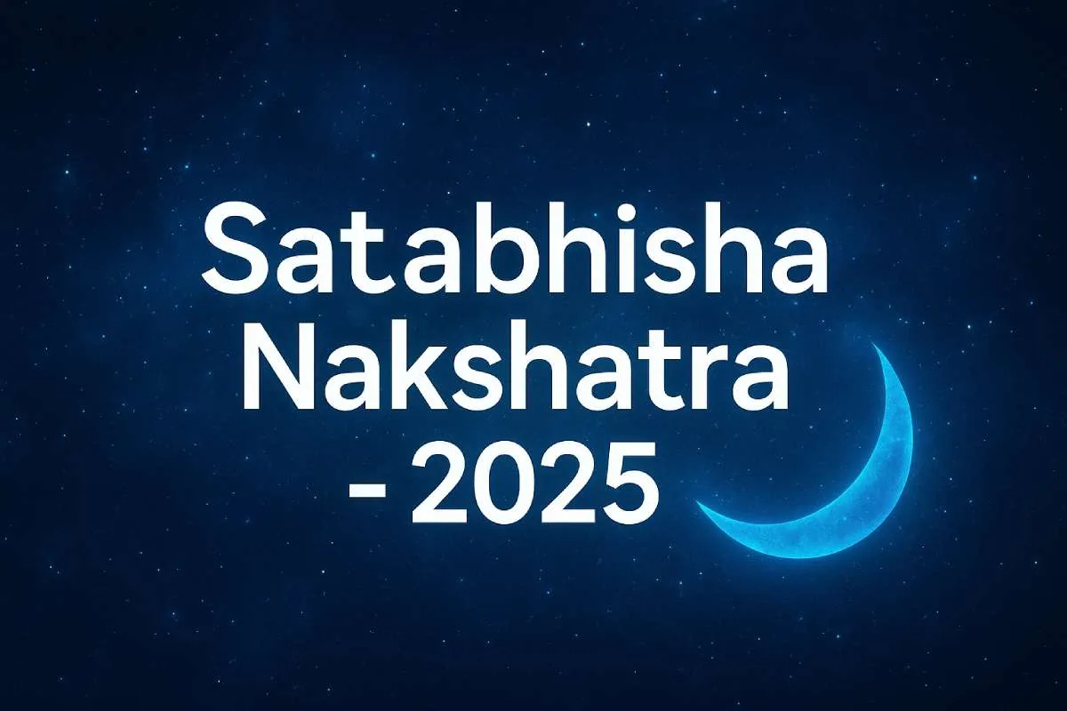 Cosmic illustration: Rahu moves into Shatabhisha — technology, healing, and mystery themes