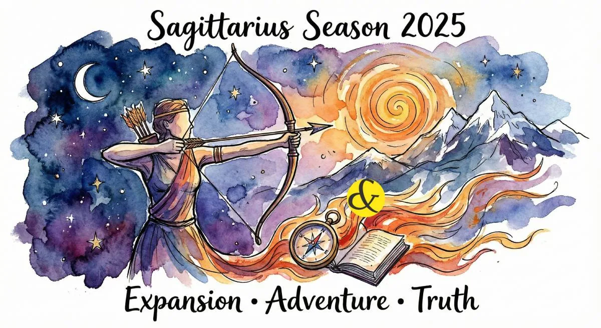 The Sun enters Sagittarius on Nov 22, 2025. With Mercury going Direct and Mars adding fire