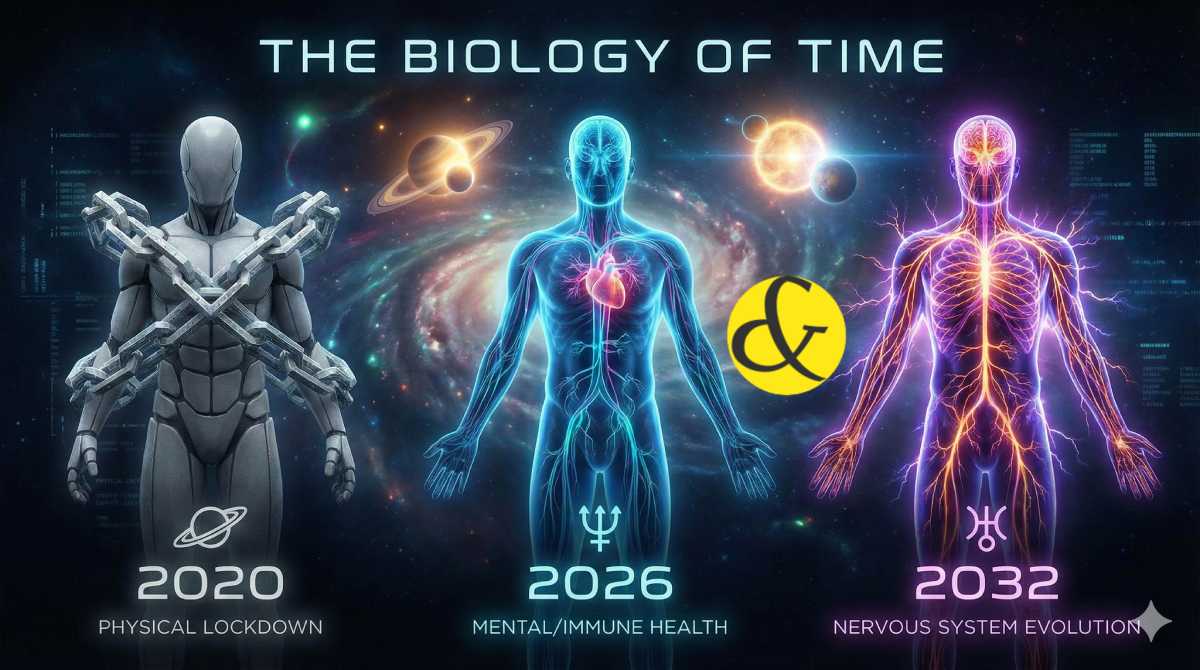 The Biology of Time: How Saturn Conjunctions (2020–2032) Redefine Human Health