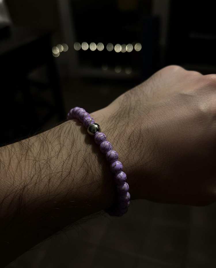Amethyst "Shanti" Peace & Intuition Bracelet - Gallery Image 2