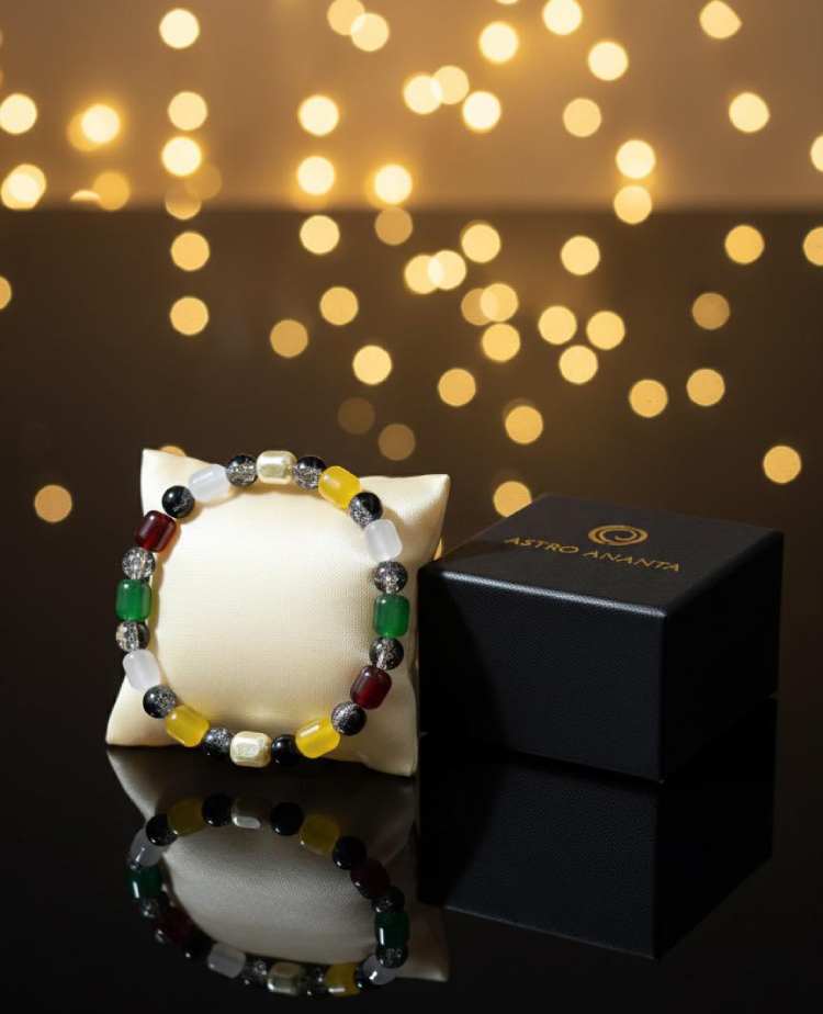 Premium Navagraha Shanti Power Bracelet - Nine Planetary Alignment - Gallery Image 4