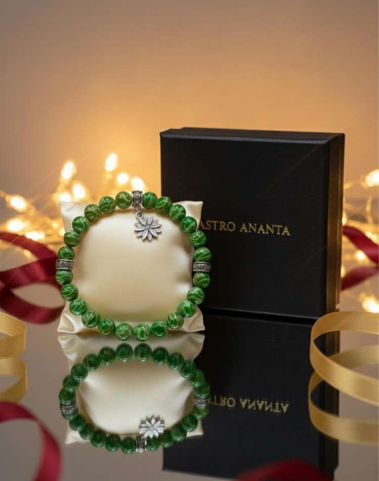 Green Jasper "Arogya" Healing & Stability Bracelet - Gallery Image 2