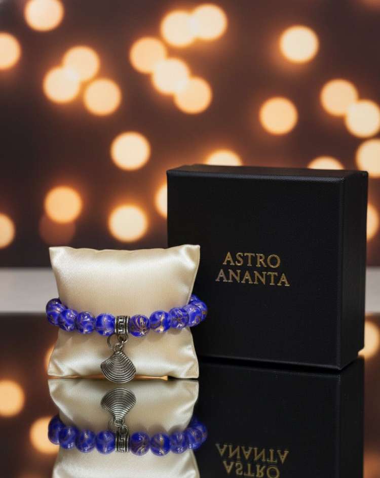 Blue Imperial Jasper "Prabuddha" Clarity & Intuition Bracelet - Gallery Image 2