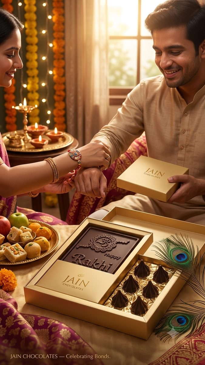 Happy Rakhi Engraved Chocolate Gift Box