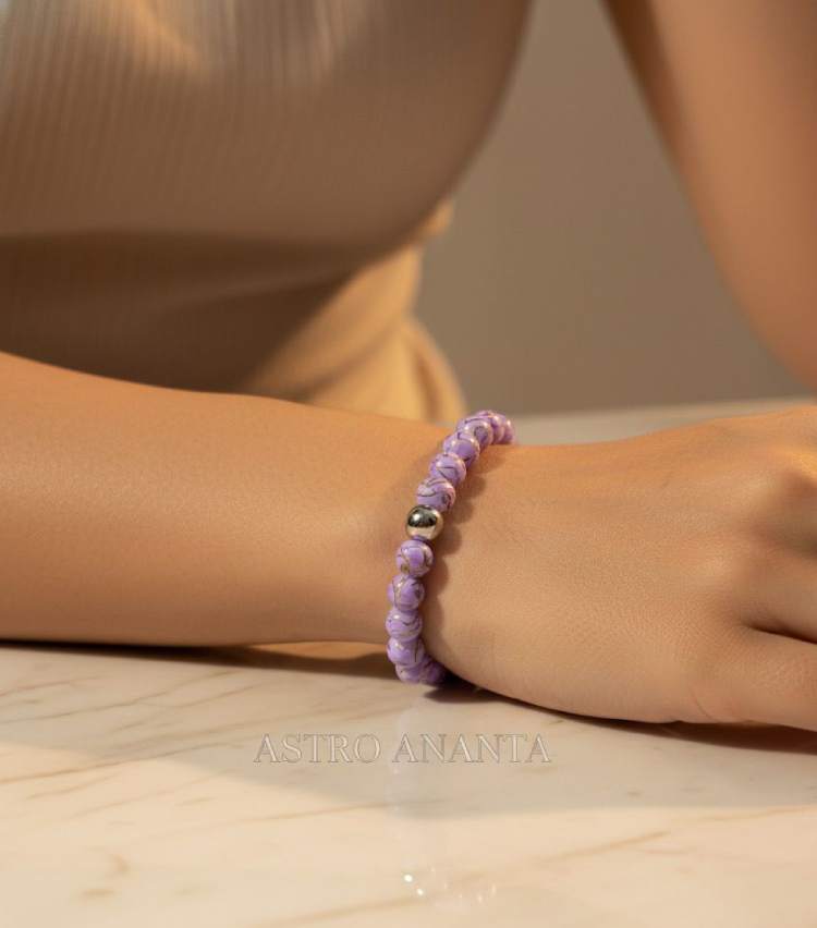 Amethyst "Shanti" Peace & Intuition Bracelet