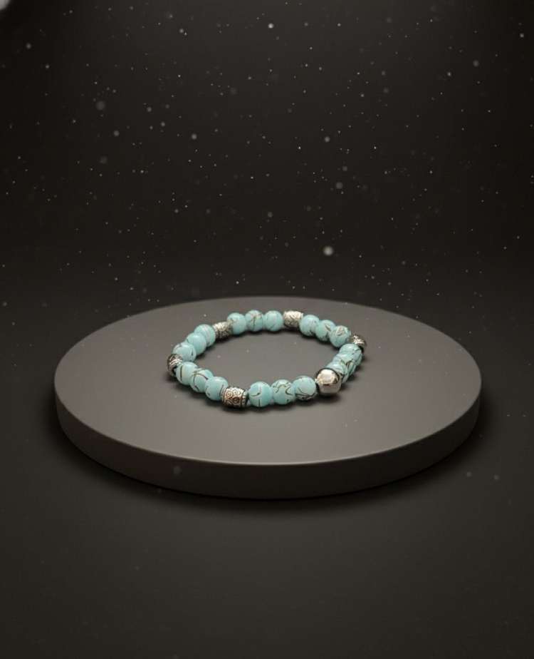Turquoise "Satya Kavach" Protection & Truth Bracelet