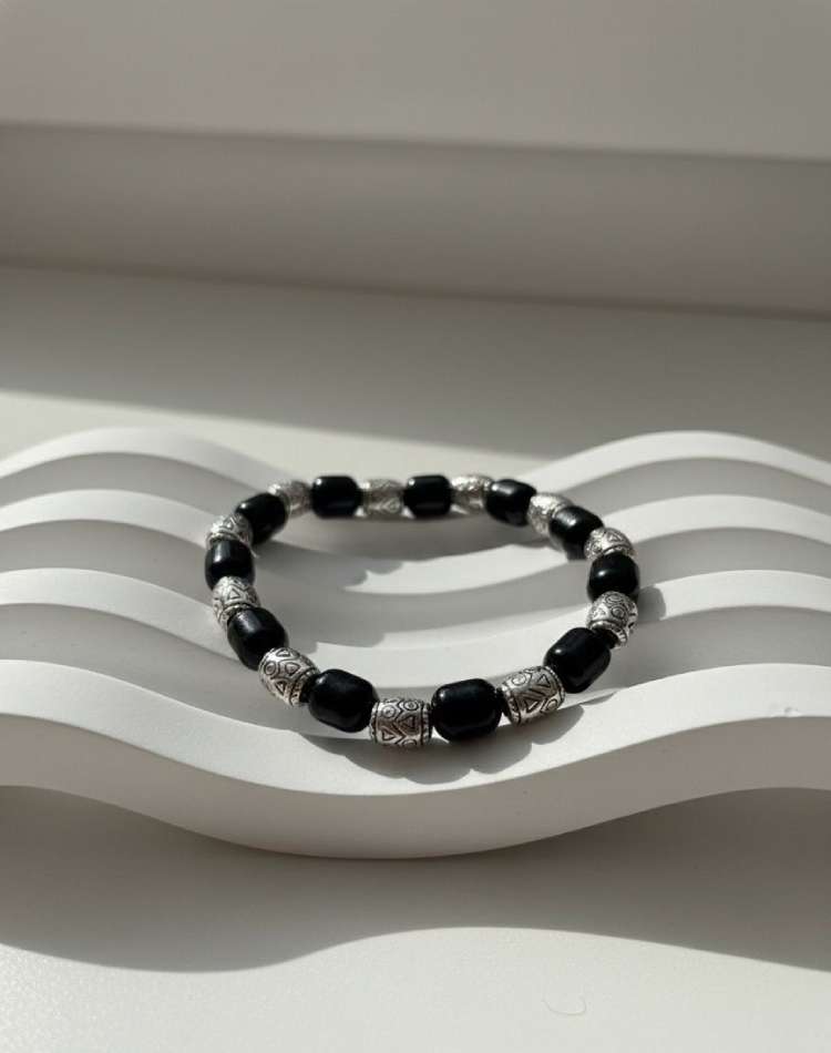 Black Onyx "Dhriti" Strength & Absolute Protection Bracelet